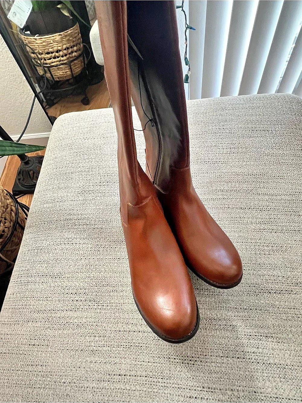 Universal Thread Wide Calf Knee High Riding Boots Brown US 12 W